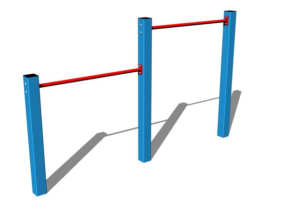 Twin fitness rack HR201KB - blue (f.h. 1,5 m)