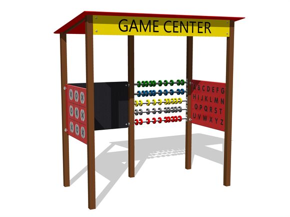 Educational playhouse - brown