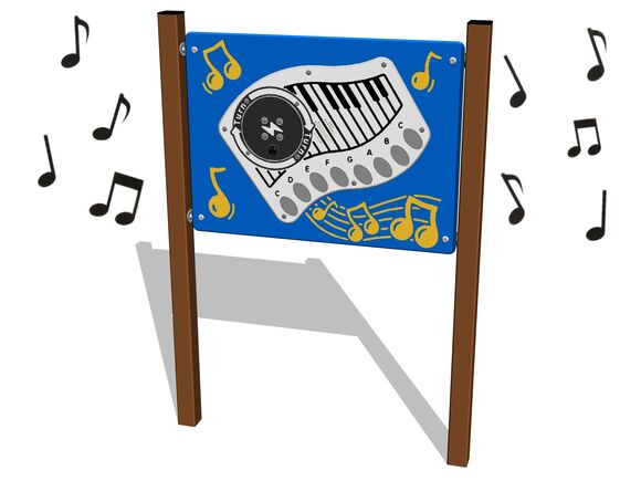 Educational panel EDP6129KW - brown