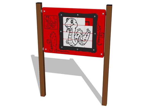 Educational panel EDP6113KW - brown