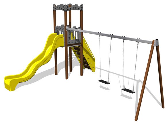 Game set castle UNH1029KW - brown