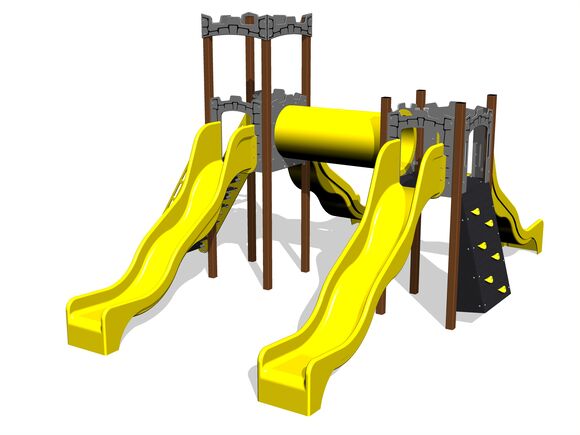 Game set castle UNH2022KW - brown