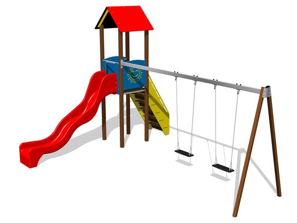 Game set classic UNK1029KW - brown
