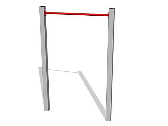 Fitness rack - silver (f.h. 1,5 m)
