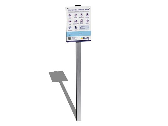 Information board including rules of operation IT100K