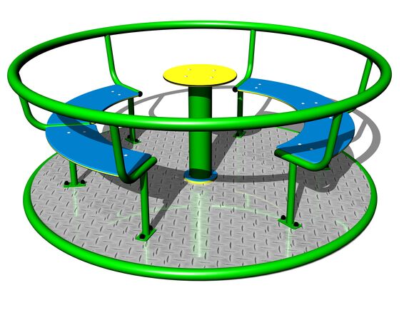 Merry-go-round with seats KO180KG (mean 1,8 m) - green