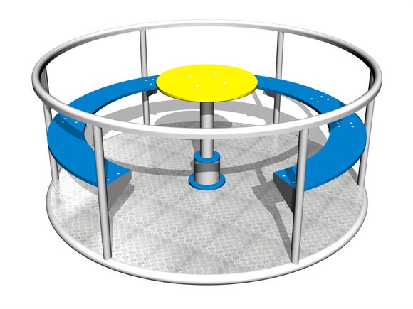 Merry-go-round with seats KON0001KS (mean 1,25 m) - silver