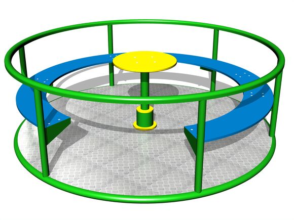Merry-go-round with seats KON0004KG (mean 1,85 m) - green