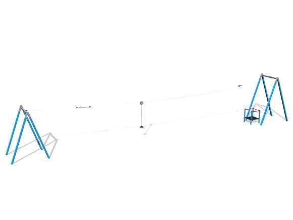 Twin post cableway - Blue