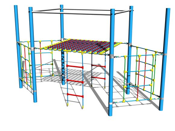 Rope ship LP150KB - blue (f.h. 1,5 m)