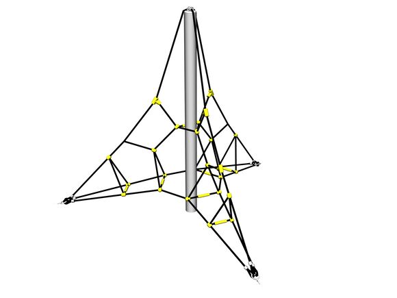 Rope pyramid PY3200K (f.h. 1 m, with 3 tension locks)