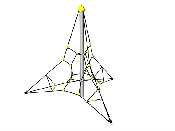 Rope pyramid PY3250K (f.h. 1 m, with 3 tension locks)
