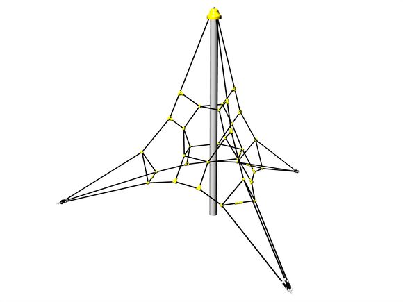 Rope pyramid PY3300K (f.h. 1 m, with 3 tension locks)