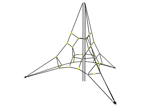 Rope pyramid PY3300K (f.h. 1 m, with 3 tension locks)