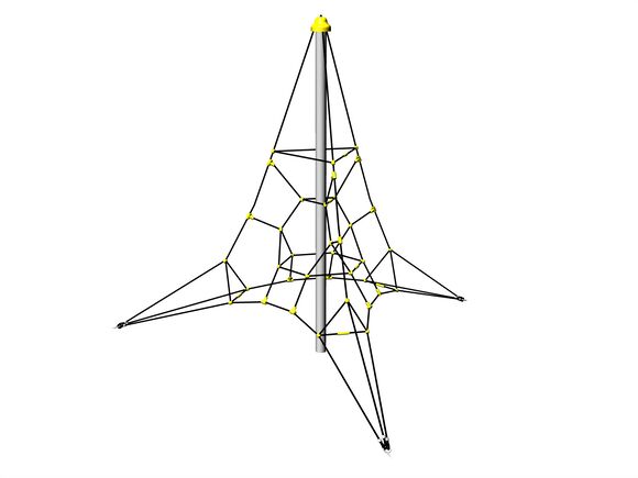 Rope pyramid PY3350K (f.h. 1 m, with 3 tension locks)