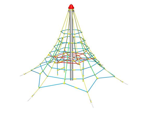 Rope pyramid PY630K (f.h. 1 m, with 6 tension locks)