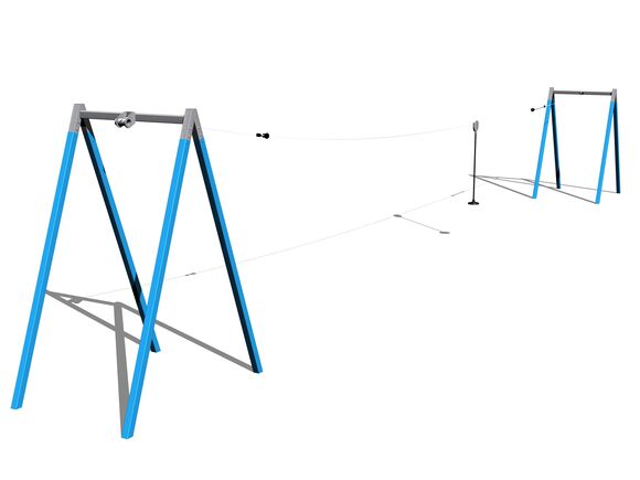 Twin post cableway LD020KB - Blue