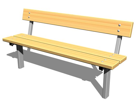 Bench LAV0106ZD (with back support, for concreting)