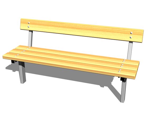 Bench LAV0116ZD (with back support, for concreting)