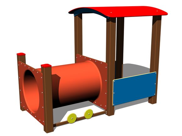 Train engine MA100KW - brown