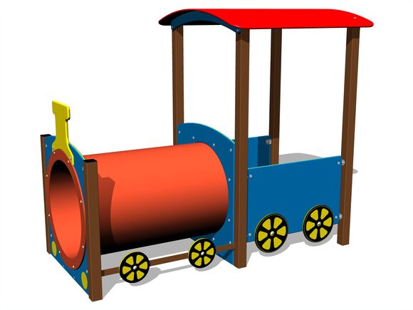 Train engine MA100KW - brown