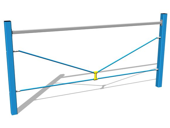 Monkey track V ropes - blue
