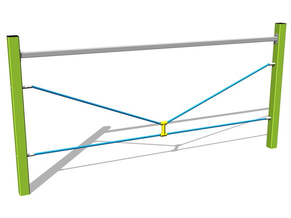 Monkey track V ropes - lime