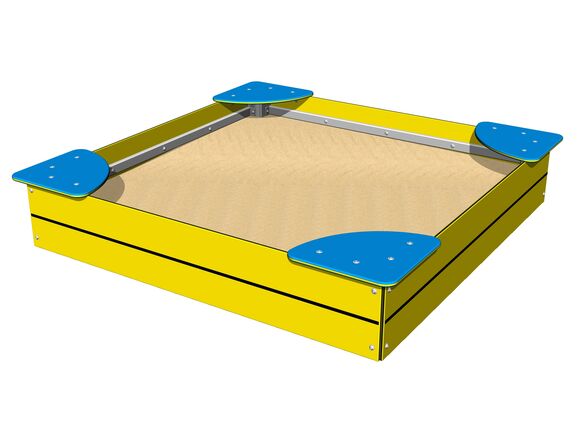 Sandpit with seats 1,5x1,5 m PIP1515YB