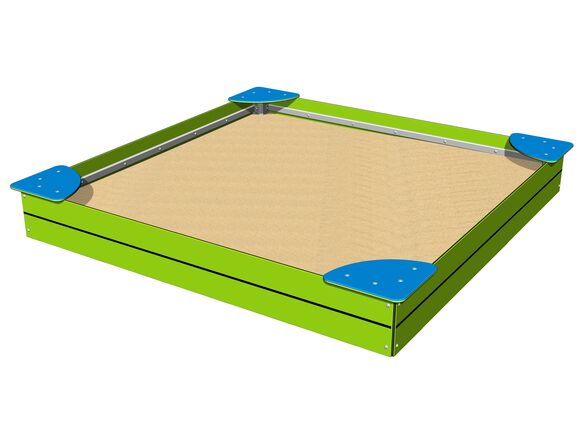 Sandpit with seats 2x2 m PIP2020LB