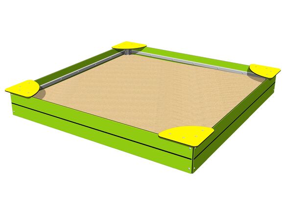 Sandpit with seats 2x2 m PIP2020LY