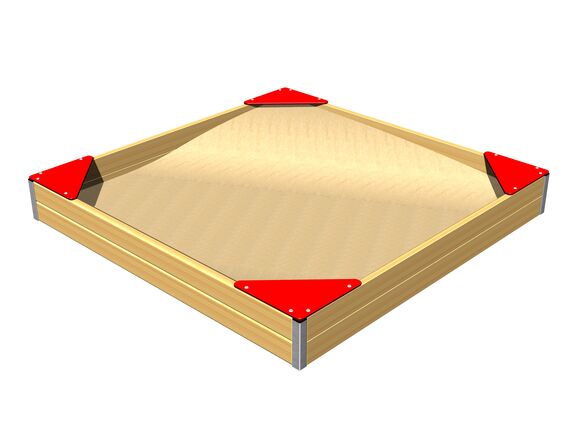 Seats for four-sided sandpit SP001DR - red