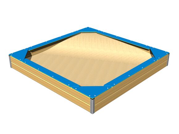 Seats around the edge of sadpit 2x2 m SP220DB - blue