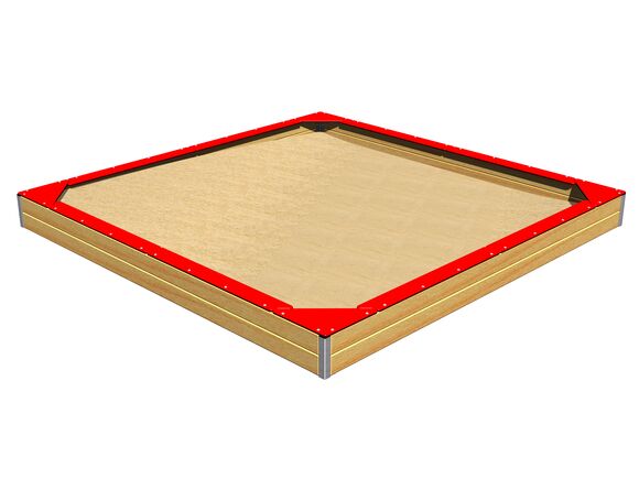 Seats around the edge of sadpit 3x3 m SP330DR - red