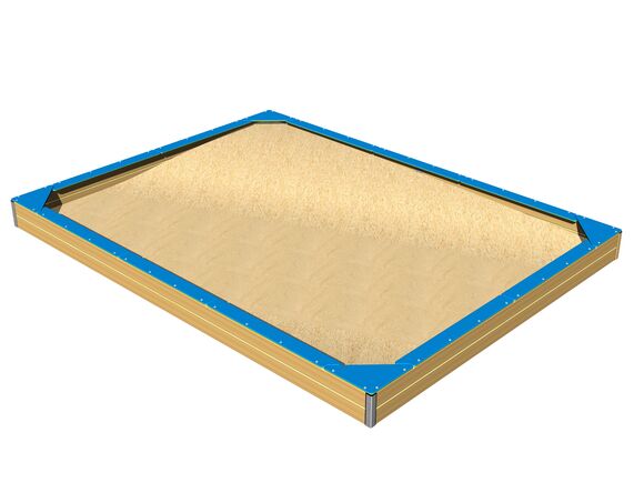 Seats around the edge of sadpit 4x3 m SP430DB - blue