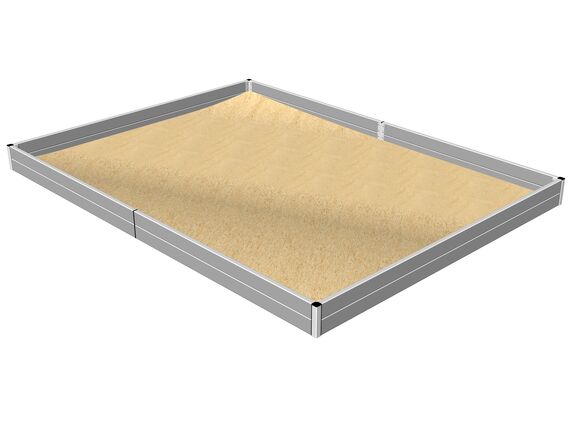 Sandpit 4x3 m PI430KS - silver