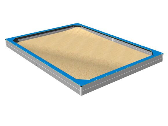 Seats around the edge of sadpit 4x3 m SP430KB - Blue