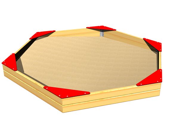 Seats for hexagonal sandpit SP002DR - red