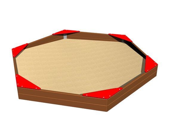 Seats for hexagonal sandpit SP002KR - red