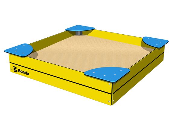 Sandpit with seats 1,5x1,5 m PIP1515YB
