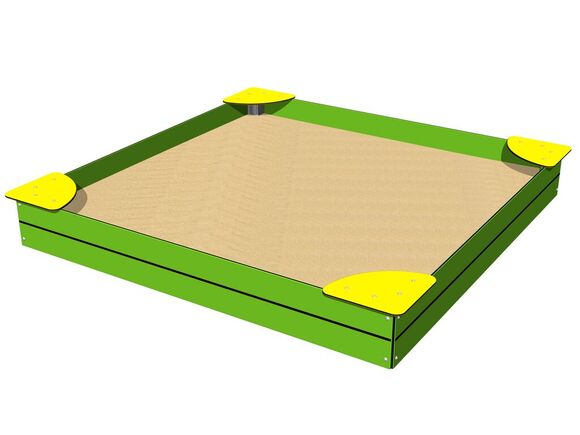 Sandpit with seats 2x2 m PIH2020LY