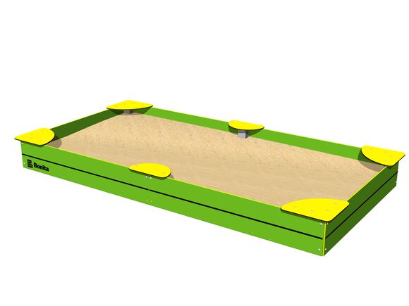 Sandpit with seats 3x1,5 m PIP3015GY