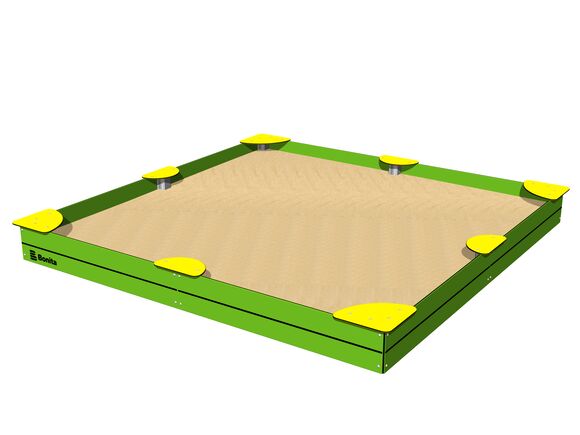 Sandpit with seats 3x3 m PIP3030GY