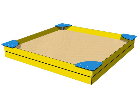 Sandpit with seats 2x2 m PIP2020YB