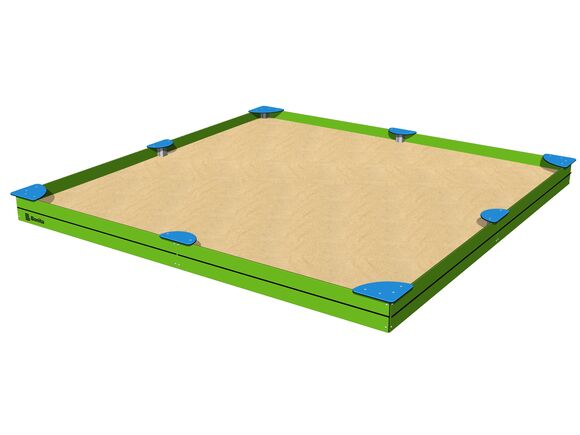 Sandpit with seats 4x4 m PIP4040GB