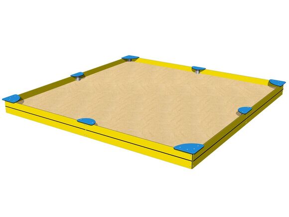 Sandpit with seats 4x4 m PIH4040YB