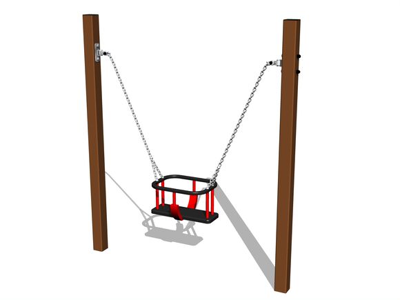 Chain swing - Brown (f.h. 1,0 m)