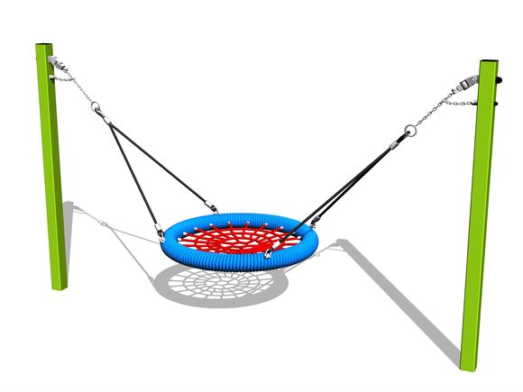 Chain swing Nest - lime (f.h. 1 m)