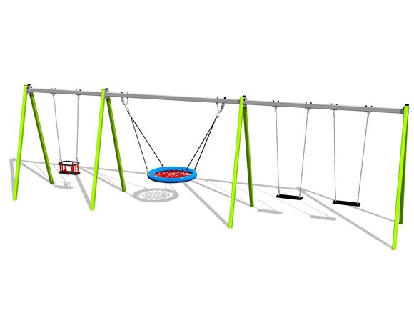 Quadralupe chain swing - lime (f.h. 1,5 m)
