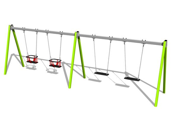 Quadralupe chain swing - lime (f.h. 1,0 m)