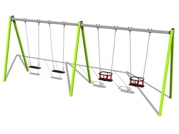 Quadralupe chain swing - lime (f.h. 1,5 m)